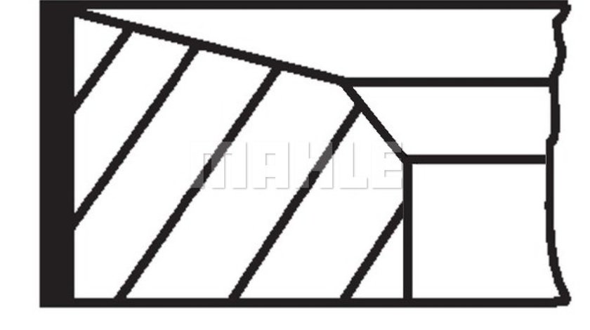 Set segmenti piston MITSUBISHI PAJERO SPORT II KH KG Producator MAHLE ORIGINAL 676 13 N0
