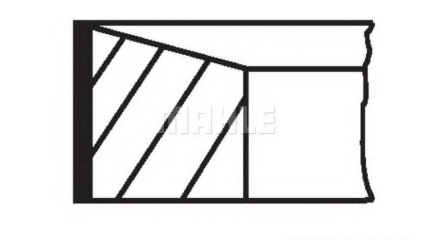 Set segmenti piston Nissan INTERSTAR caroserie (X70) 2002-2016 #2 02207N0