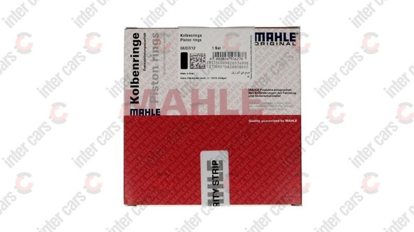 Set segmenti piston OPEL KADETT E 39 49 Producator MAHLE ORIGINAL 011 58 N1