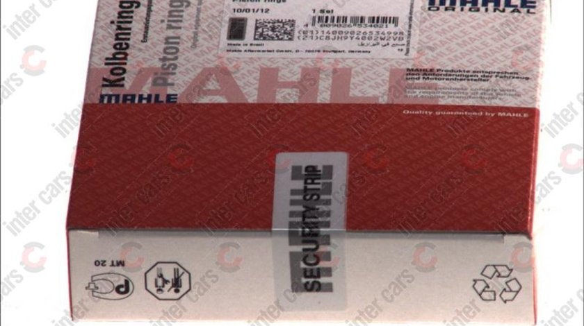 Set segmenti piston OPEL TIGRA TwinTop Producator MAHLE ORIGINAL 012 18 N0