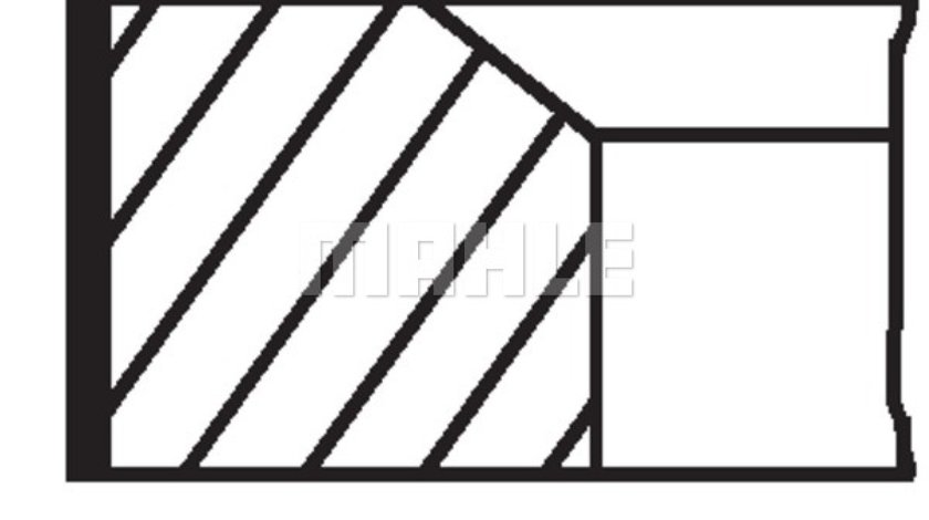 Set segmenti piston RENAULT KANGOO KC0/1 Producator MAHLE ORIGINAL 021 58 V0