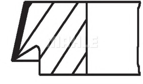 Set segmenti piston RENAULT LAGUNA I (B56, 556) (1993 - 2001) MAHLE ORIGINAL 021 62 N0 piesa NOUA
