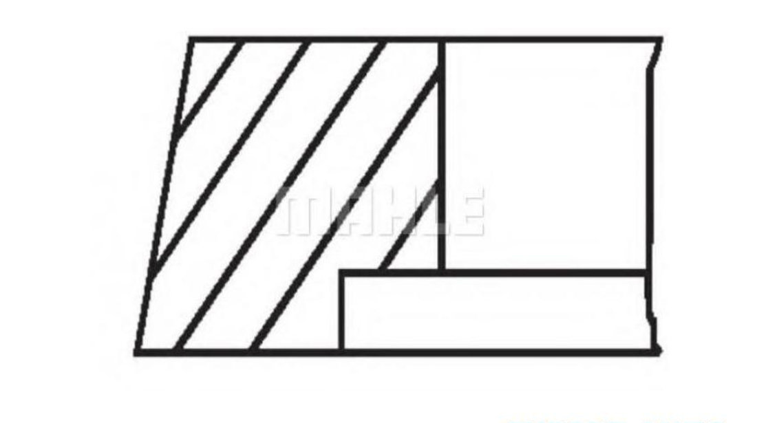 Set segmenti piston Renault TRUCKS MESSENGER platou / sasiu 1990-1999 #2 00950N0