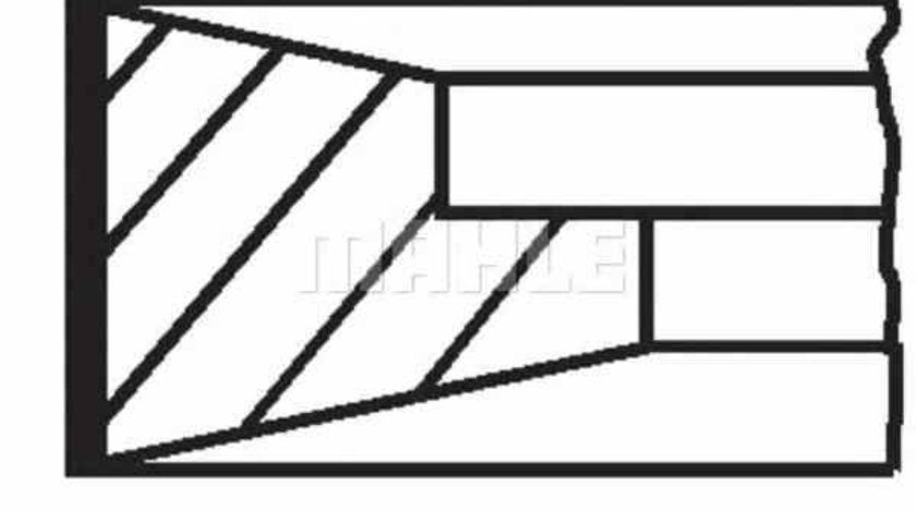 Set segmenti piston RENAULT TRUCKS Premium 2 MAHLE ORIGINAL 099 RS 00127 0N0