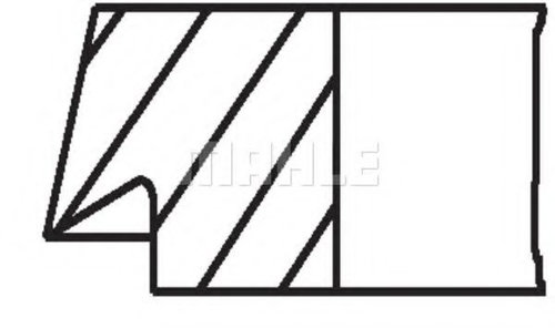 Set segmenti piston VW CADDY II Pick-up (9U7) (1996 - 2000) MAHLE ORIGINAL 030 32 V0 piesa NOUA