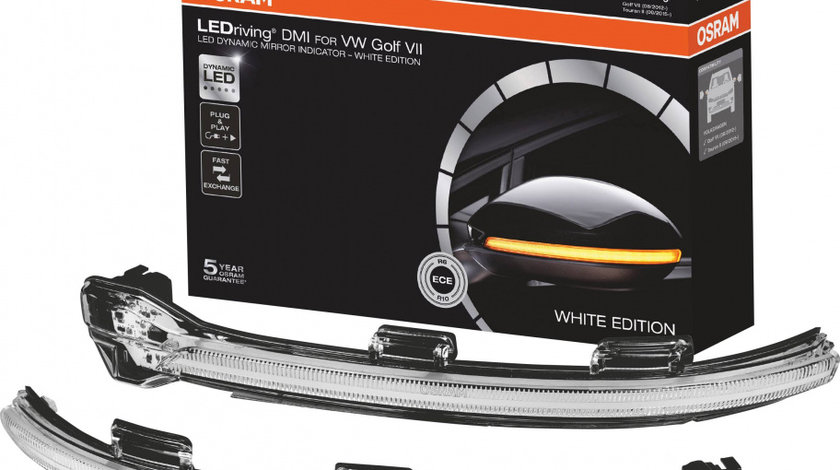 Set Semnalizari Oglinda Led Dynamic Osram LEDriving® White Edition Volkswagen Touran 2 2015→ LEDDMI 5G0 WT S