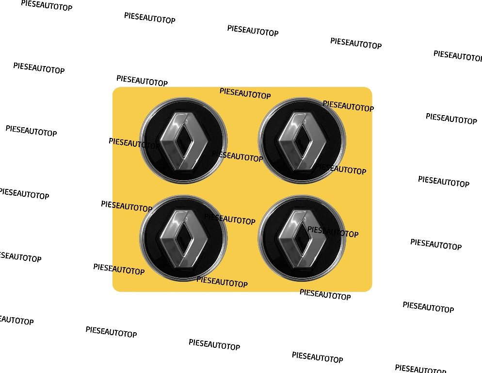 Set sigla roti Renault NOU (4 BUC)
