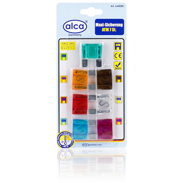 SET SIGURANTE FUZIBILE MAXI 30A 100A SET 7 BUC 660000 ALCA
