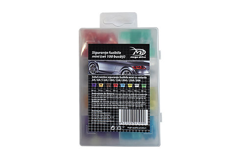 SET SIGURANTE FUZIBILE MINI SET 100 BUC 2109 MEGA DRIVE