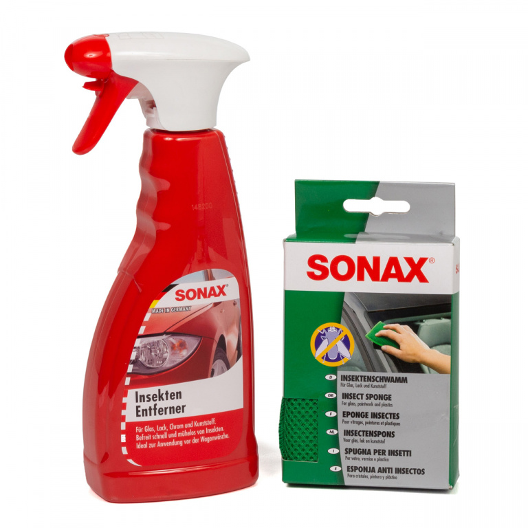 Set Sonax Solutie Inlaturare Insecte 500ML + Burete Inlaturare Insecte 533200+427141