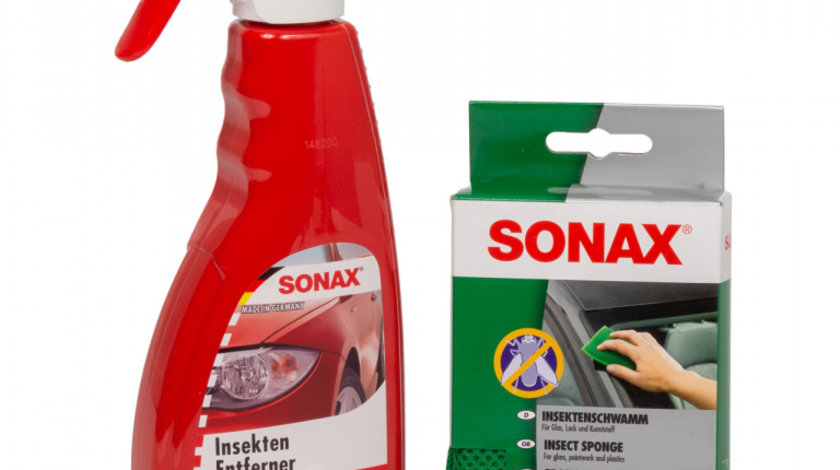 Set Sonax Solutie Inlaturare Insecte 500ML + Burete Inlaturare Insecte 533200+427141