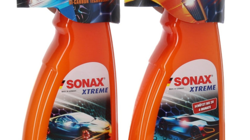 Set Sonax Xtreme Ceramic Spray Coating Ceara Lichida Cu Actiune Rapida 750ML 257400 + Sonax Xtreme Ceramic Quick Detailer Solutie Detailing Rapid Ceramica 750ML 268400