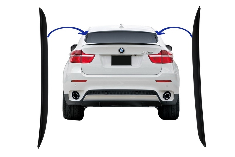 Set Spoiler Eleron Luneta Dreapta + Stanga Compatibil Cu Bmw X6 E71 E72 2008-2014 Performance Design TRFBMX6E71
