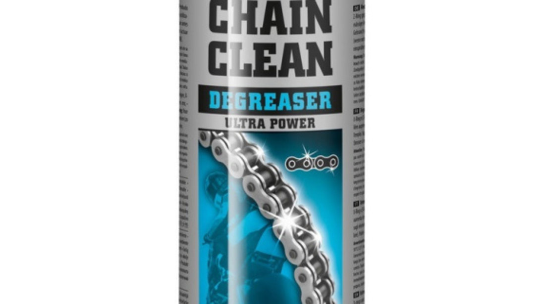 Set Spray Degresant Moto Motorex Chain Clean Degreaser 500ML MO 160953 + Spray Lubrifiant Lant Motorex Chain Lube Racing 500ML MO 163558