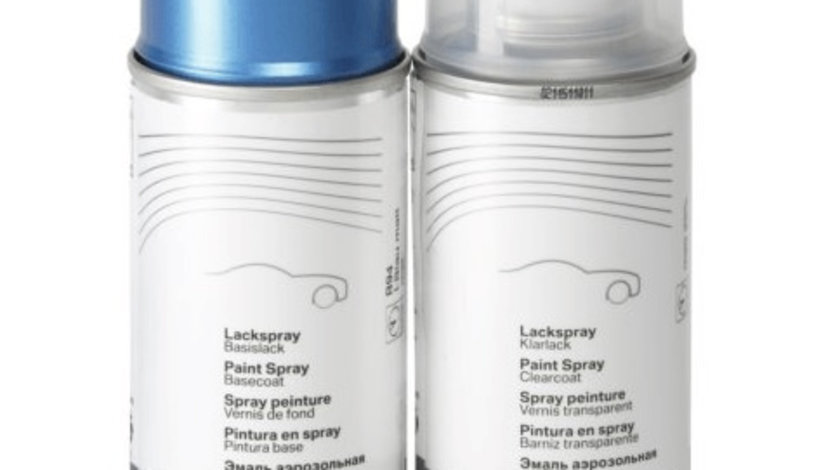 Set Spray Vopsea + Lac Oe Bmw Arctisblau Metalizat 045 150ML 51911851646