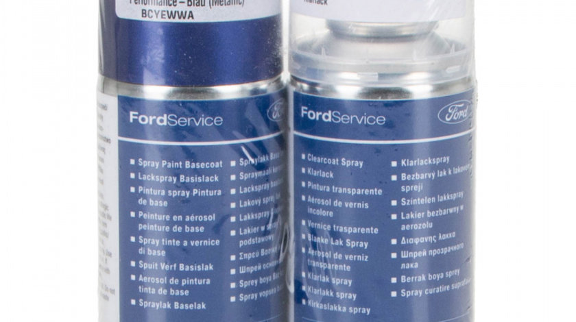 Set Spray Vopsea + Lac Oe Ford Albastru Blau Metalizat BCYEWWA 150ML 1771688