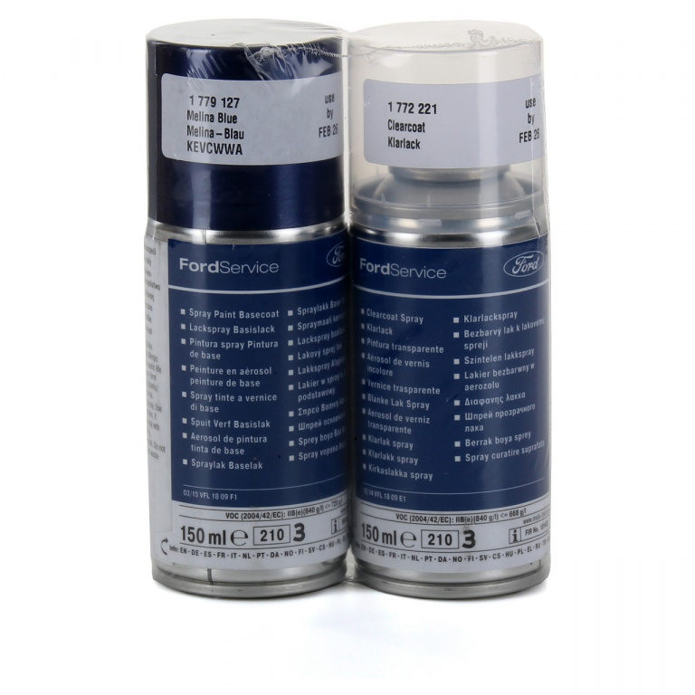 Set Spray Vopsea + Lac Oe Ford Albastru Melina Blau KEVEWHA 150ML 1779127