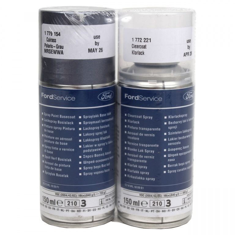 Set Spray Vopsea + Lac Oe Ford Gri Polaris Grau MRSEWWA 150ML 1779154