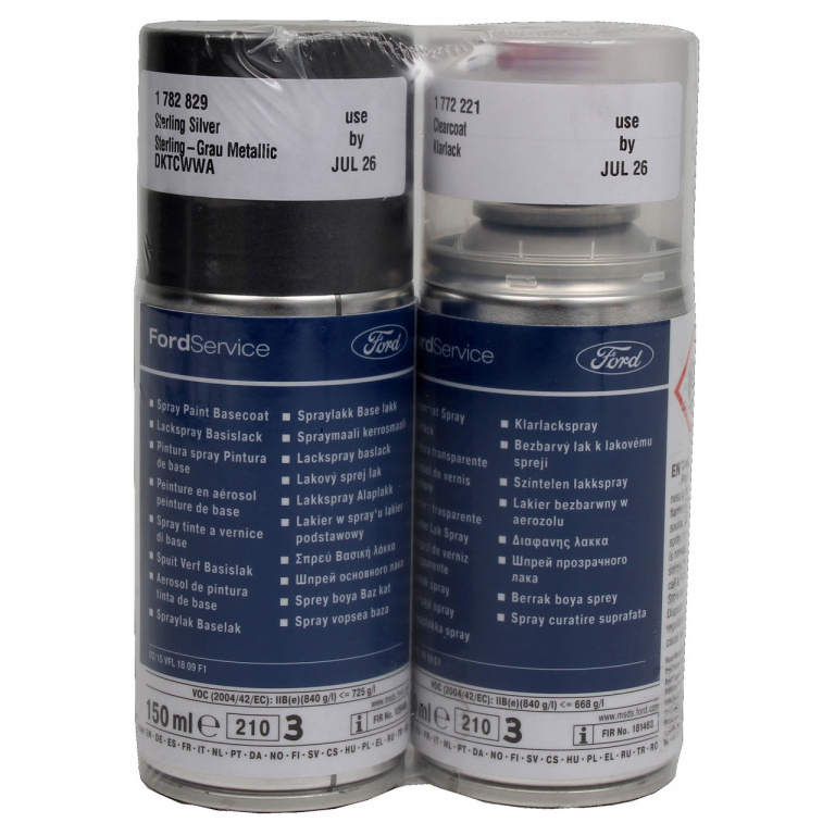 Set Spray Vopsea + Lac Oe Ford Gri Sterling Grau Metalizat DKTCWWA 150ML 1782829