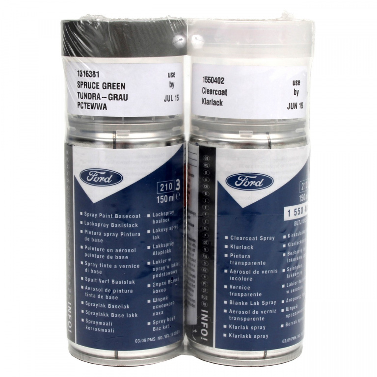 Set Spray Vopsea + Lac Oe Ford Gri Tundra Grau PCTEWWA 150ML 1777866