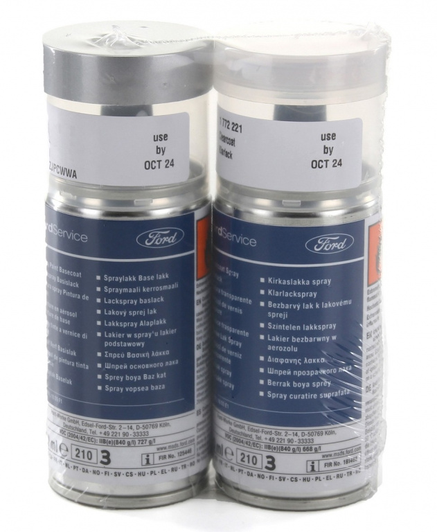 Set Spray Vopsea + Lac Oe Ford Negru Schwarz Mystic VAZAWWA 150ML 1778035