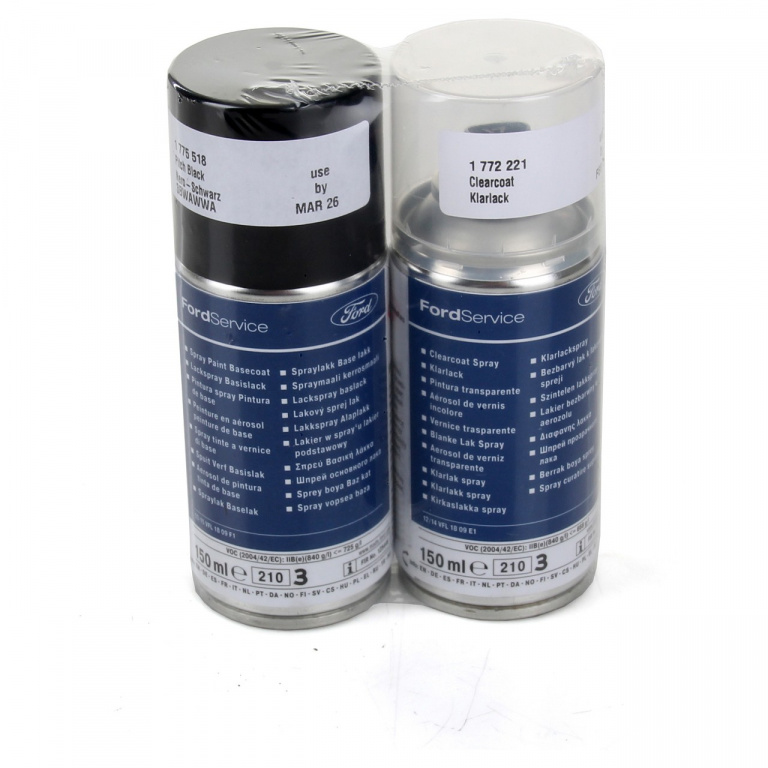 Set Spray Vopsea + Lac Oe Ford Negru Schwarz Nero 3BWAWWA 150ML 1775518