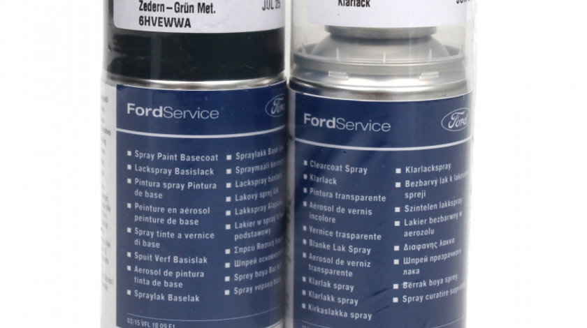 Set Spray Vopsea + Lac Oe Ford Verde Zedern Grun Metalizat 6HVEWWA 150ML 1775146