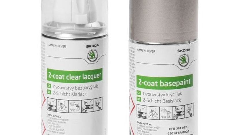 Set Spray Vopsea + Lac Oe Skoda Beige Sahara F8F/Q2Q2 HFB381072