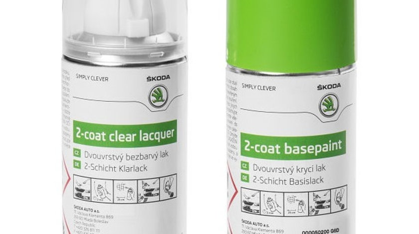 Set Spray Vopsea + Lac Oe Skoda Kiwi Green G6D/A6A6 150ML 000050200G6D