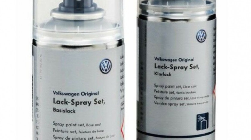 Set Spray Vopsea + Lac Oe Volkswagen Culoare Dolphin Grey LX7Z 150ML LLS0M6X7Z