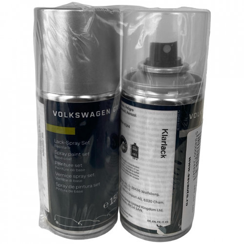 Set Spray Vopsea + Lac Oe Volkswagen Reflex Silver Metalizat 150ML LLS0M6A7W