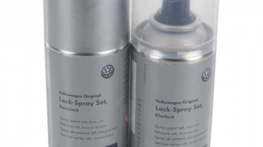 Set Spray Vopsea + Lac Oe Volkswagen Reflex Silver Metalizat 150ML LLS0M6A7W