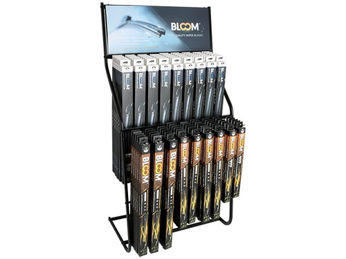 Set stergator Fără Rame Bloom Mix U + Multifit Cu 10 Adaptoare, 108 Buc + Afișaj în Picioare BES...