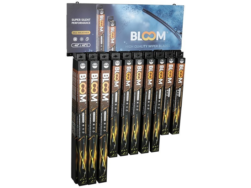 Set stergator Fără Rame Bloom U, 40 Buc + Un Afișaj Suspendat BEWU40