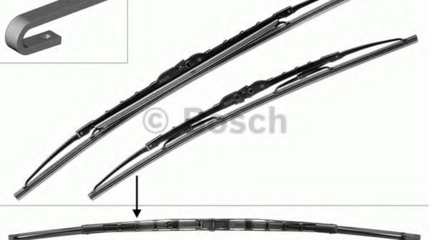 Set stergator parbriz AUDI A4 (8D2, B5) (1994 - 2001) BOSCH 3 397 001 583 piesa NOUA