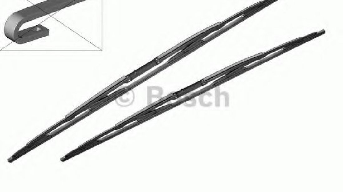 Set stergator parbriz BMW Seria 5 (E39) (1995 - 2003) BOSCH 3 397 001 539 piesa NOUA