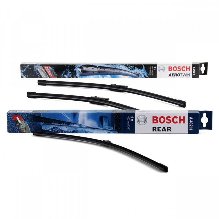 Set Stergator Parbriz + Luneta Bosch Audi Q3 8U 2011→ 3 397 007 297 + 3 397 008 057