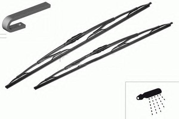 Set stergator parbriz NISSAN INTERSTAR platou / sasiu (2003 - 2016) BOSCH 3 397 118 309 piesa NOUA