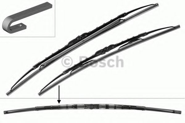 Set stergator parbriz VOLVO XC90 I (2002 - 2016) BOSCH 3 397 001 802 piesa NOUA
