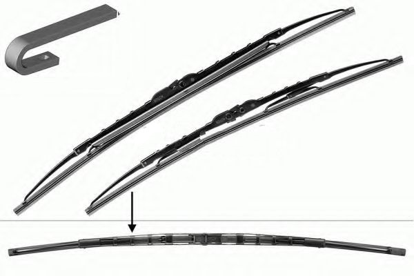 Set stergator parbriz VW BORA (1J2) (1998 - 2005) BOSCH 3 397 001 584 piesa NOUA