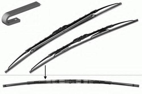 Set stergator parbriz VW BORA (1J2) (1998 - 2005) BOSCH 3 397 001 584 piesa NOUA