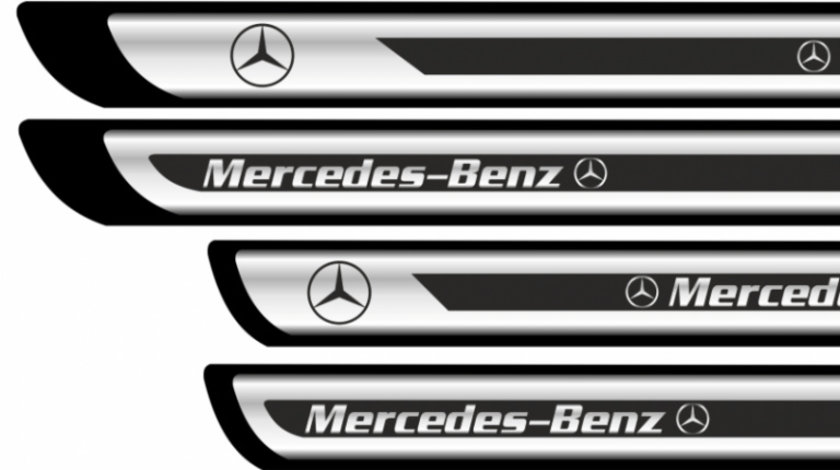 Set sticker protectii praguri CROM - Mercedes-Benz Modern Tuning