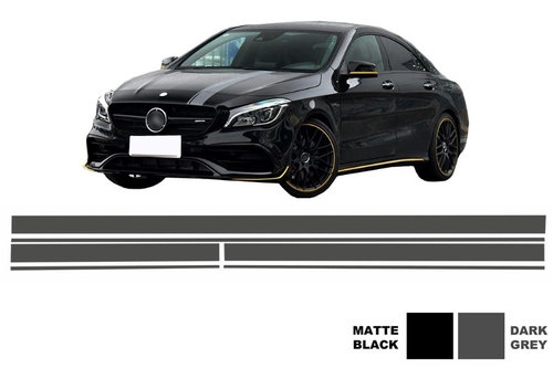 Set Stickere Gri Inchis compatibil cu MERCEDES CLA W117 C117 X117 (2013-2016) A-Class W176 (2012+) A...