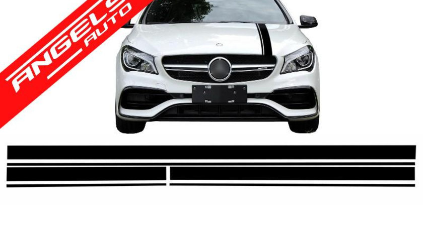 Set Stickere Negru Mat Mercedes Benz CLA W117 C117 X117 (2013-2016)