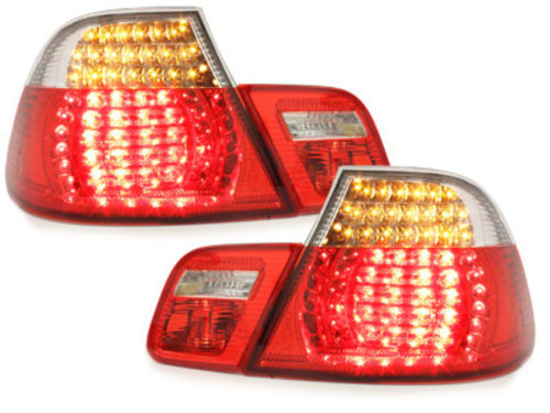 Set Stopuri Led Compatibil Cu Bmw E46 2003-2006 Coupe Facelift Rosu / Clar RB20LC