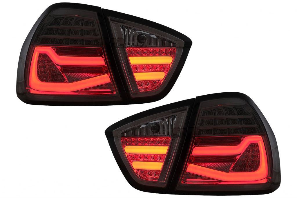 Set Stopuri Led Compatibil Cu Bmw Seria 3 E90 2004-2008 Sedan Fumuriu TLBME90LBS