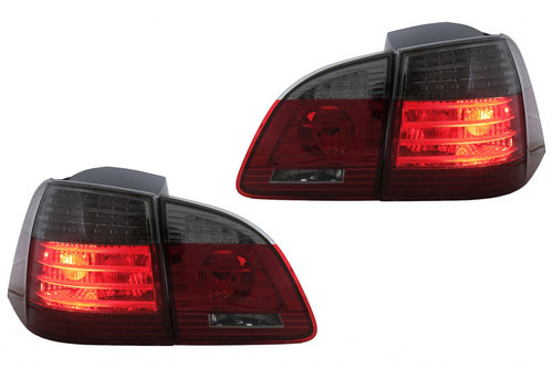 Set Stopuri Led Compatibil Cu Bmw Seria 5 E61 2004-2007 Touring Rosu Fumuriu TLBME60RS