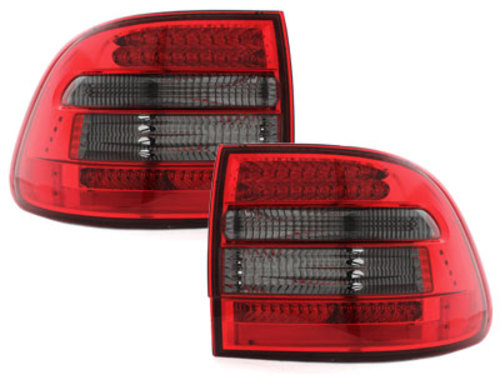 Set Stopuri Led Compatibil Cu Porsche Cayenne 1 2003-2007 Rosu Fumuriu RPO02LRS
