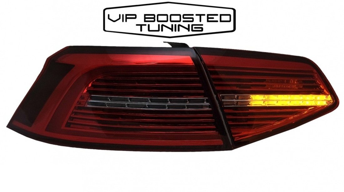 Set Stopuri LED VW Passat B8 3G (2015-2019) Sedan Matrix OE design cu semnal dinamic