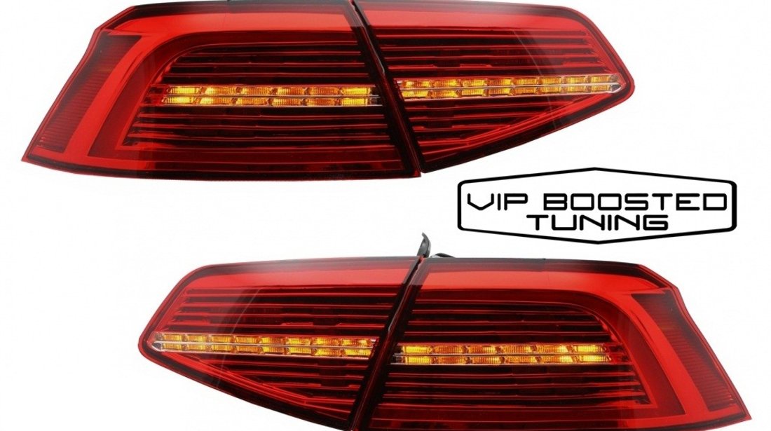 Set Stopuri LED VW Passat B8 3G (2015-2019) Sedan Matrix OE design cu semnal dinamic